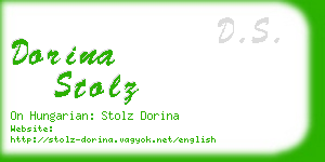 dorina stolz business card